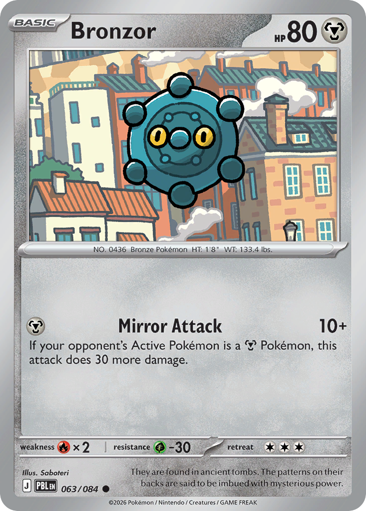 Bronzor 063/084 Pitch Black card