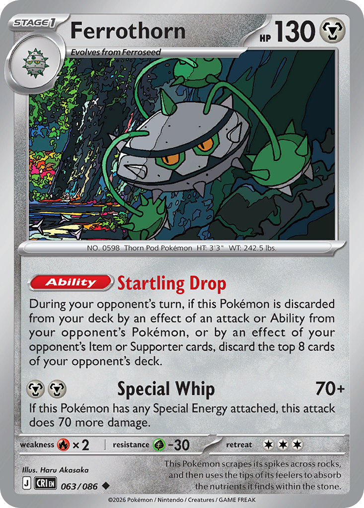 Ferrothorn 063/086 Chaos Rising card