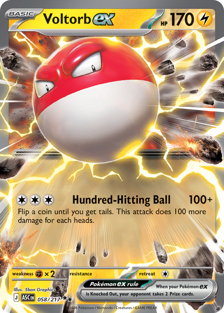 Voltorb ex 058/217 Ascended Heroes card