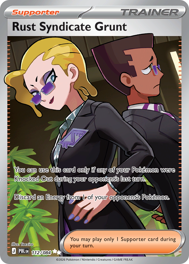 Rust Syndicate Grunt 112/084 Pitch Black card