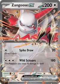 167/217 Zangoose ex - Ascended Heroes