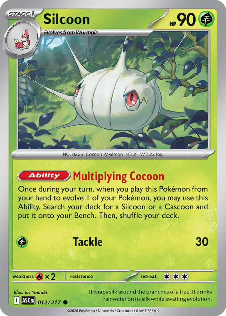 Silcoon 012/217 Ascended Heroes card
