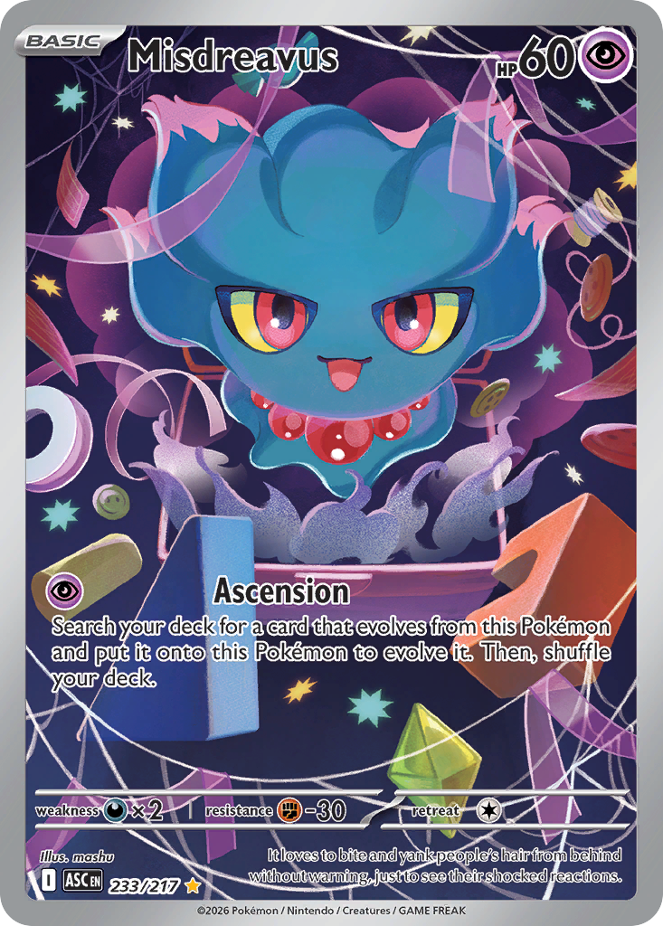 Misdreavus 233/217 Ascended Heroes card