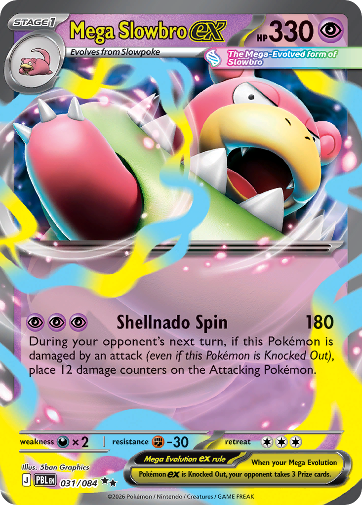 Mega Slowbro ex 031/084 Pitch Black card