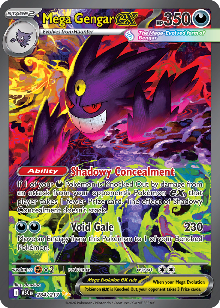 Mega Gengar ex 284/217 Ascended Heroes card