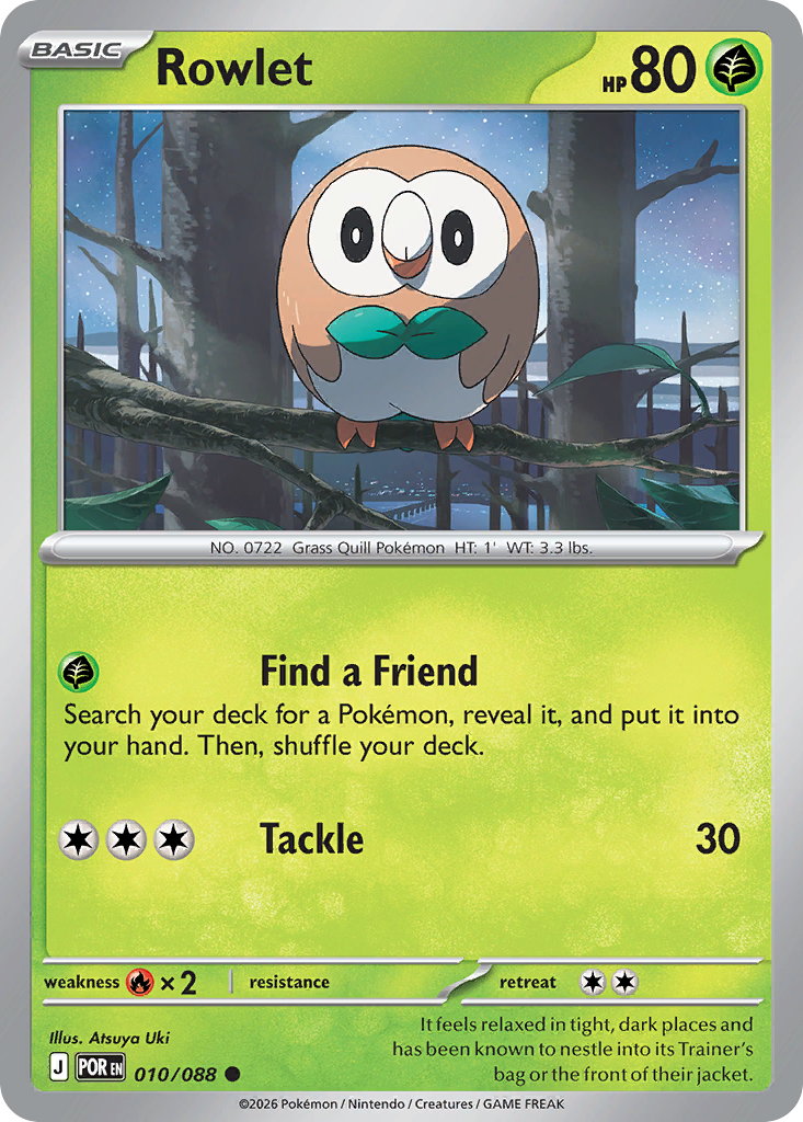Rowlet 010/088 Perfect Order card