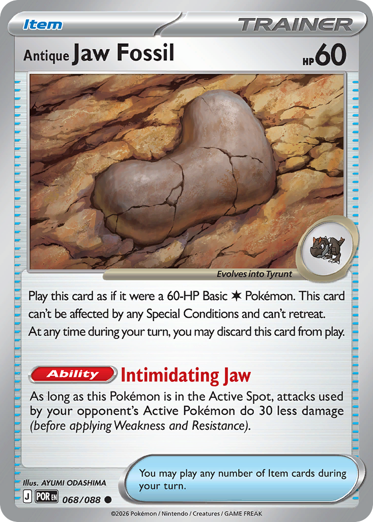 Antique Jaw Fossil 068/088 Perfect Order card