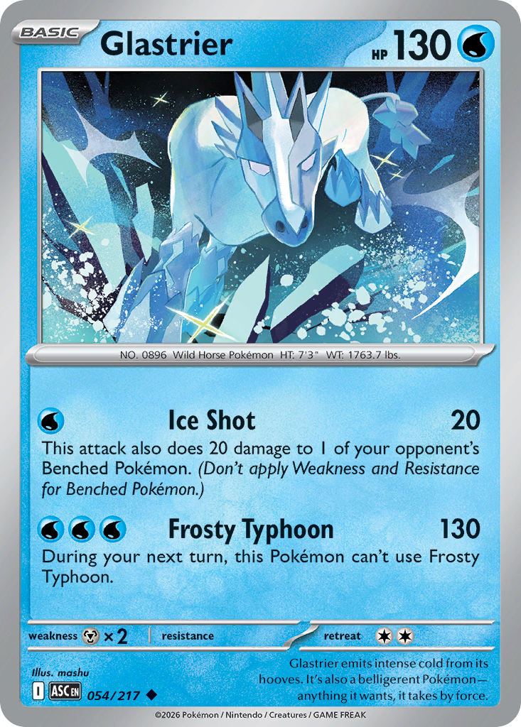 Glastrier 054/217 Ascended Heroes card