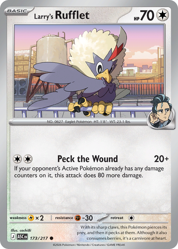 Larry's Rufflet 173/217 Ascended Heroes card