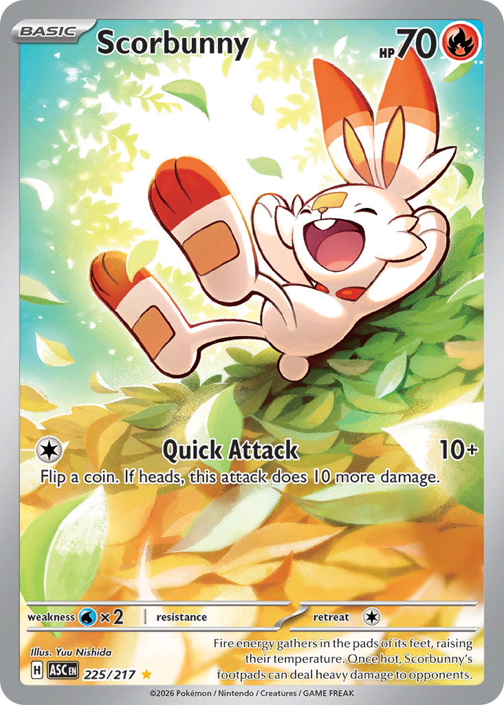 Scorbunny 225/217 Ascended Heroes card