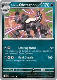 132/217 Galarian Obstagoon - Ascended Heroes