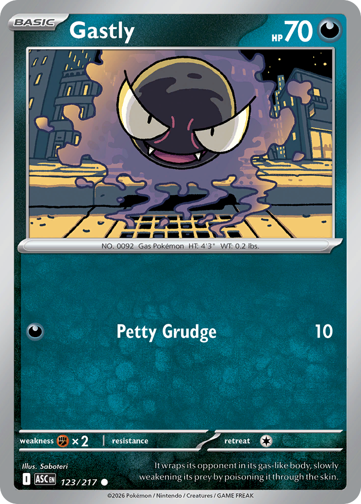 Gastly 123/217 Ascended Heroes card