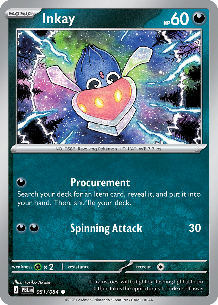 Inkay 051/084 Pitch Black card
