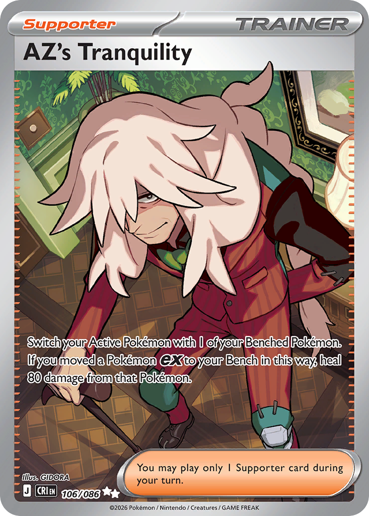 AZ's Tranquility 106/086 Chaos Rising card