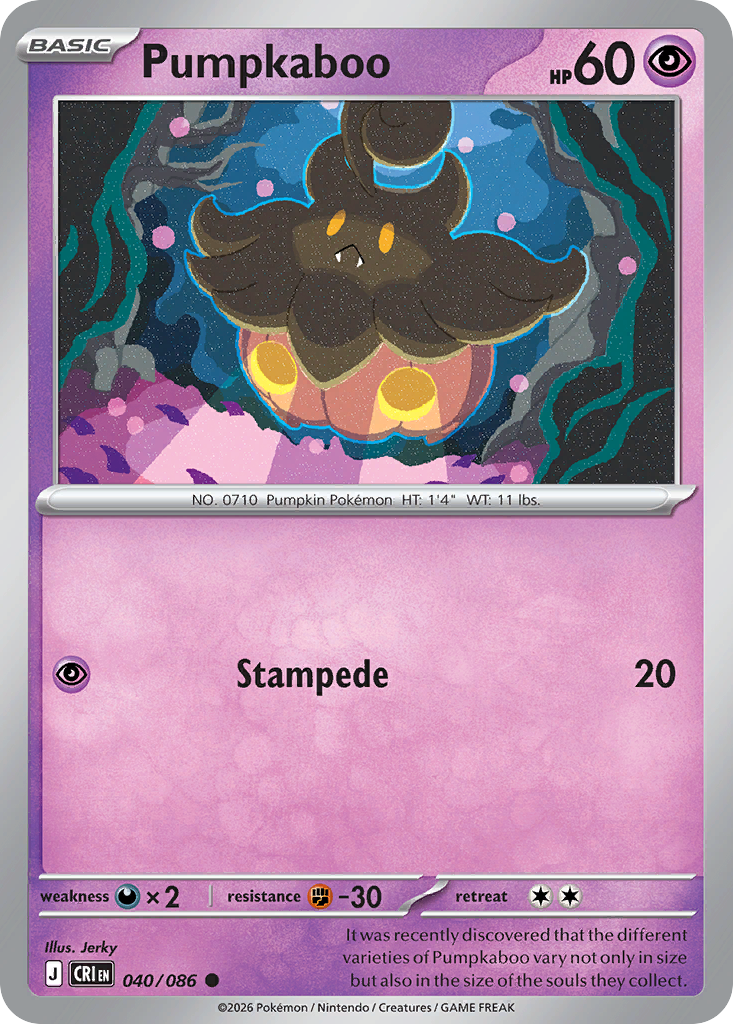 Pumpkaboo 040/086 Chaos Rising card