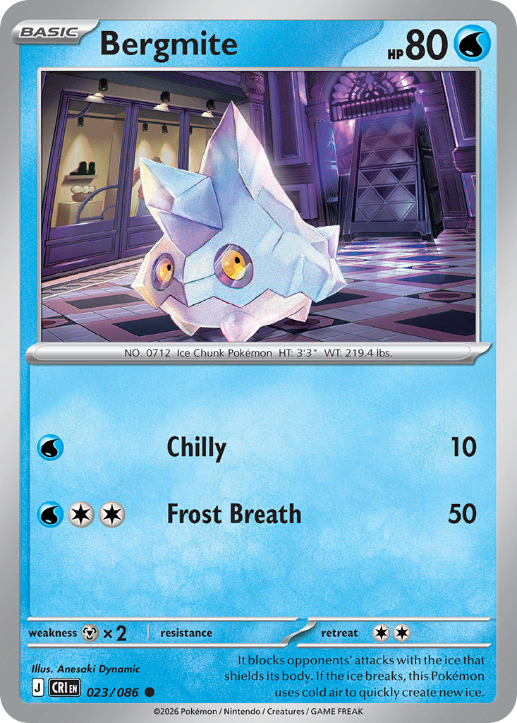 Bergmite 023/086 Chaos Rising card
