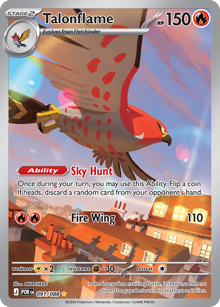 Talonflame 091/088 Perfect Order card