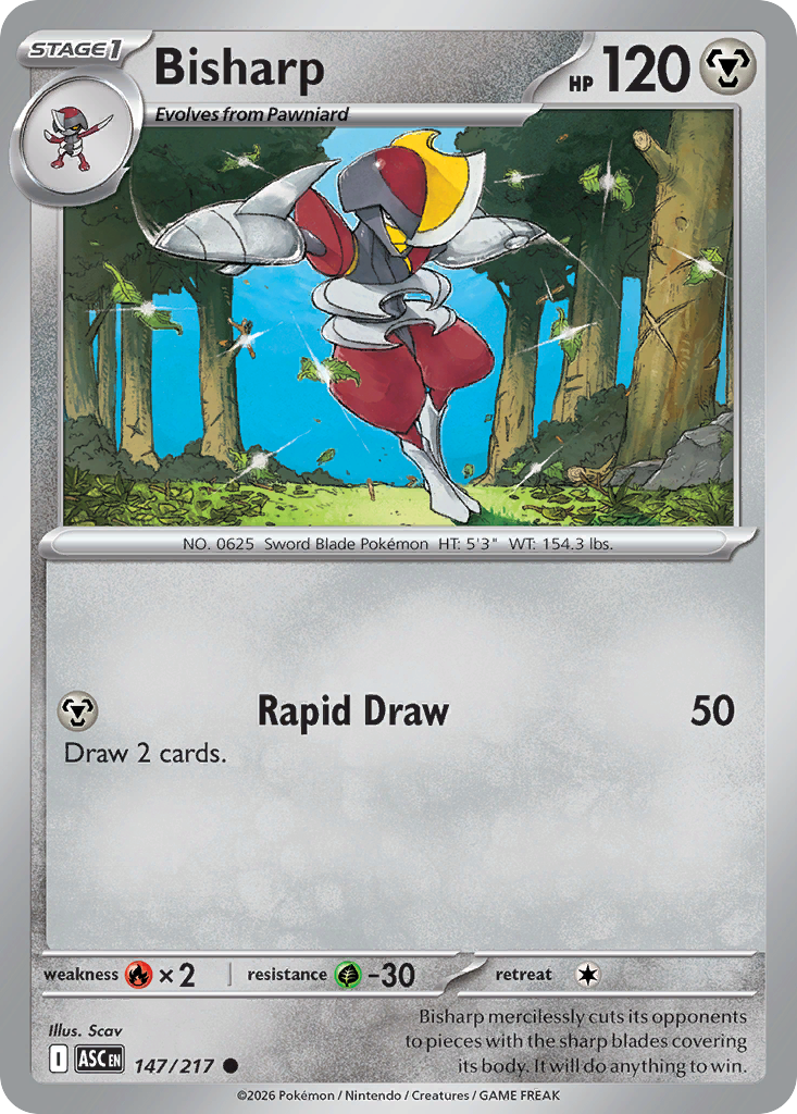 Bisharp 147/217 Ascended Heroes card