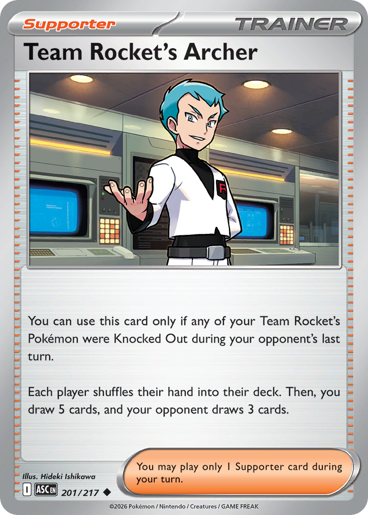 Team Rocket's Archer 201/217 Ascended Heroes card