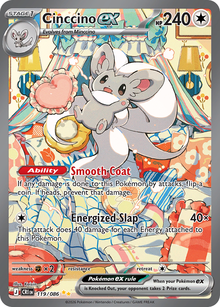 Cinccino ex 119/086 Chaos Rising card