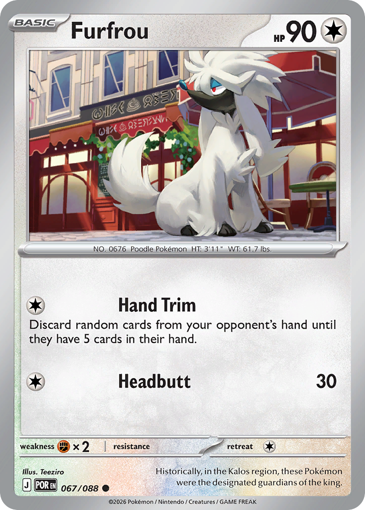 Furfrou 067/088 Perfect Order card