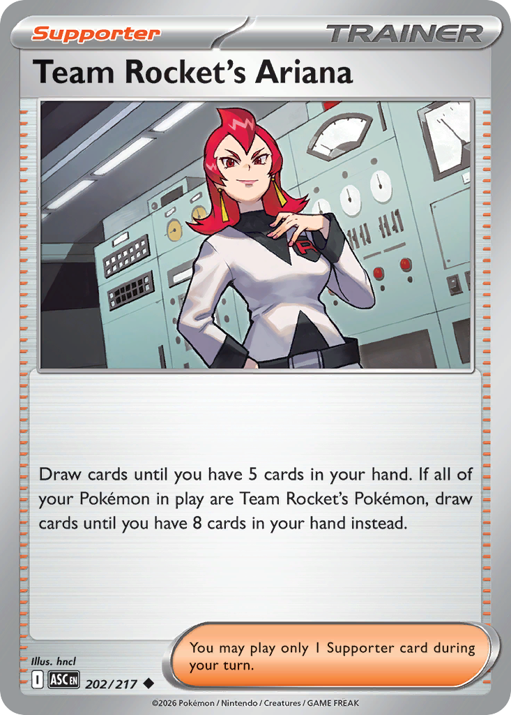 Team Rocket's Ariana 202/217 Ascended Heroes card