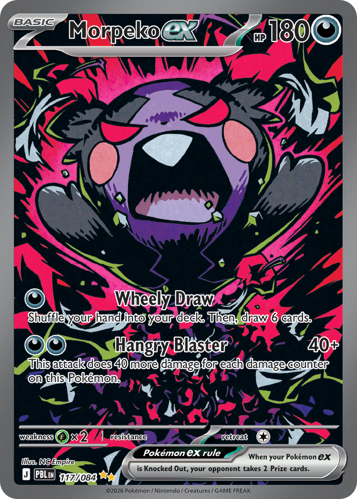 Morpeko ex 117/084 Pitch Black card