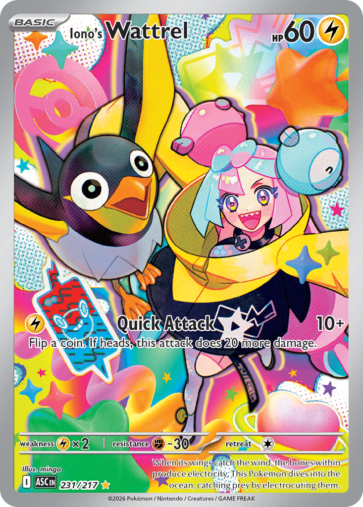 Iono's Wattrel 231/217 Ascended Heroes card