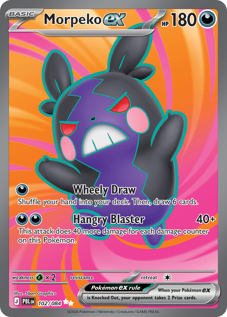 Morpeko ex 102/084 Pitch Black card