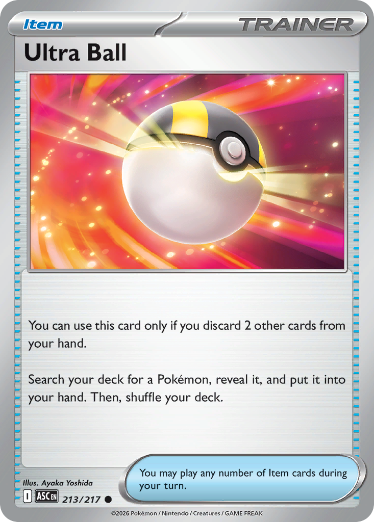 Ultra Ball 213/217 Ascended Heroes card