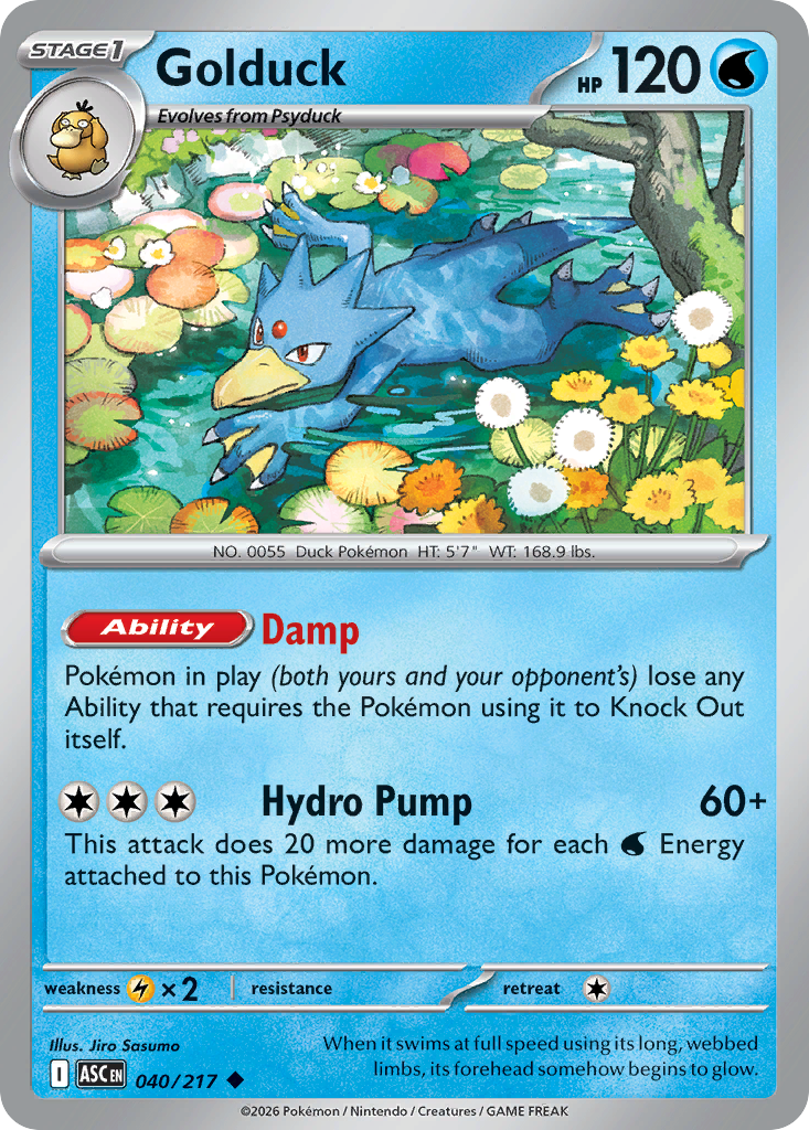 Golduck 040/217 Ascended Heroes card