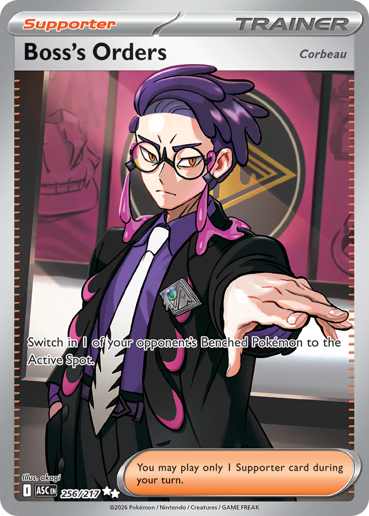 Boss's Orders 256/217 Ascended Heroes card