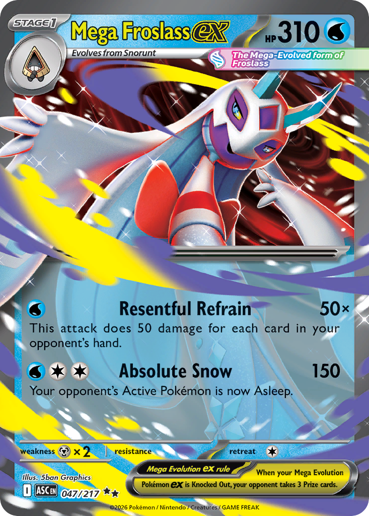 Mega Froslass ex 047/217 Ascended Heroes card