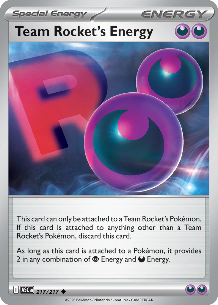 Team Rocket's Energy 217/217 Ascended Heroes card