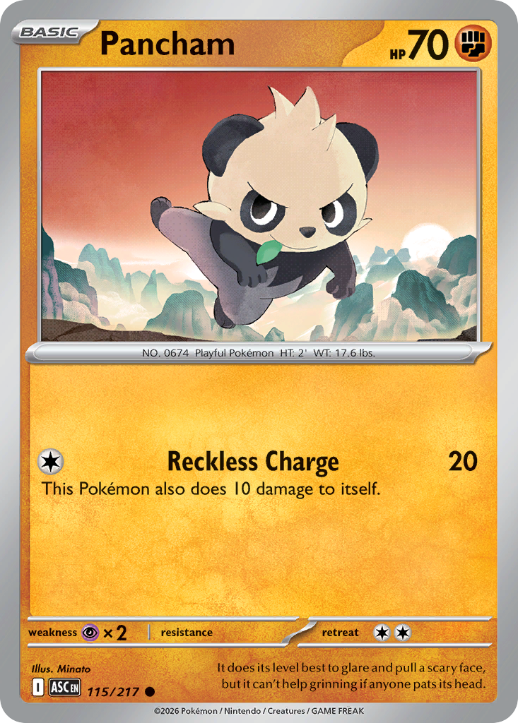 Pancham 115/217 Ascended Heroes card