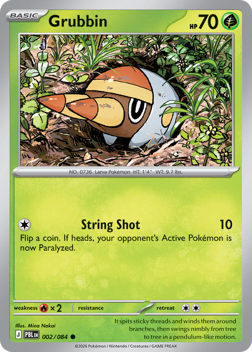 Grubbin 002/084 Pitch Black card