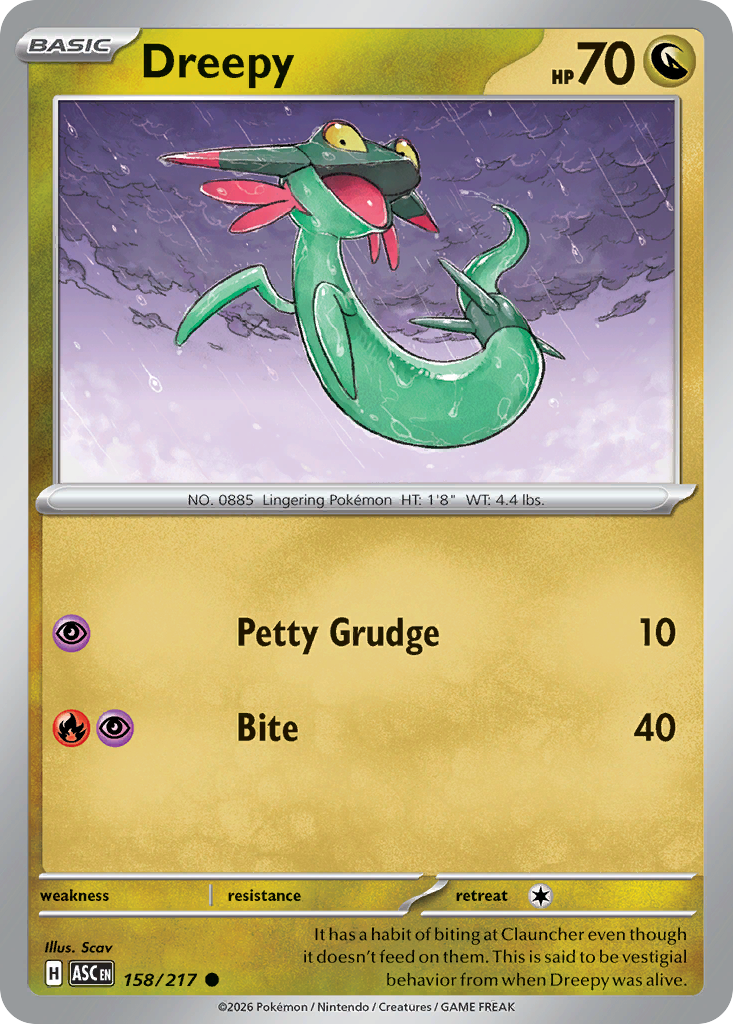 Dreepy 158/217 Ascended Heroes card