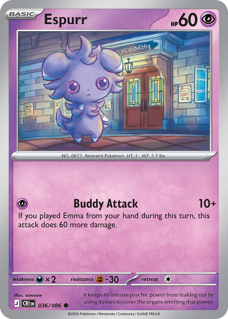 Espurr 036/086 Chaos Rising card