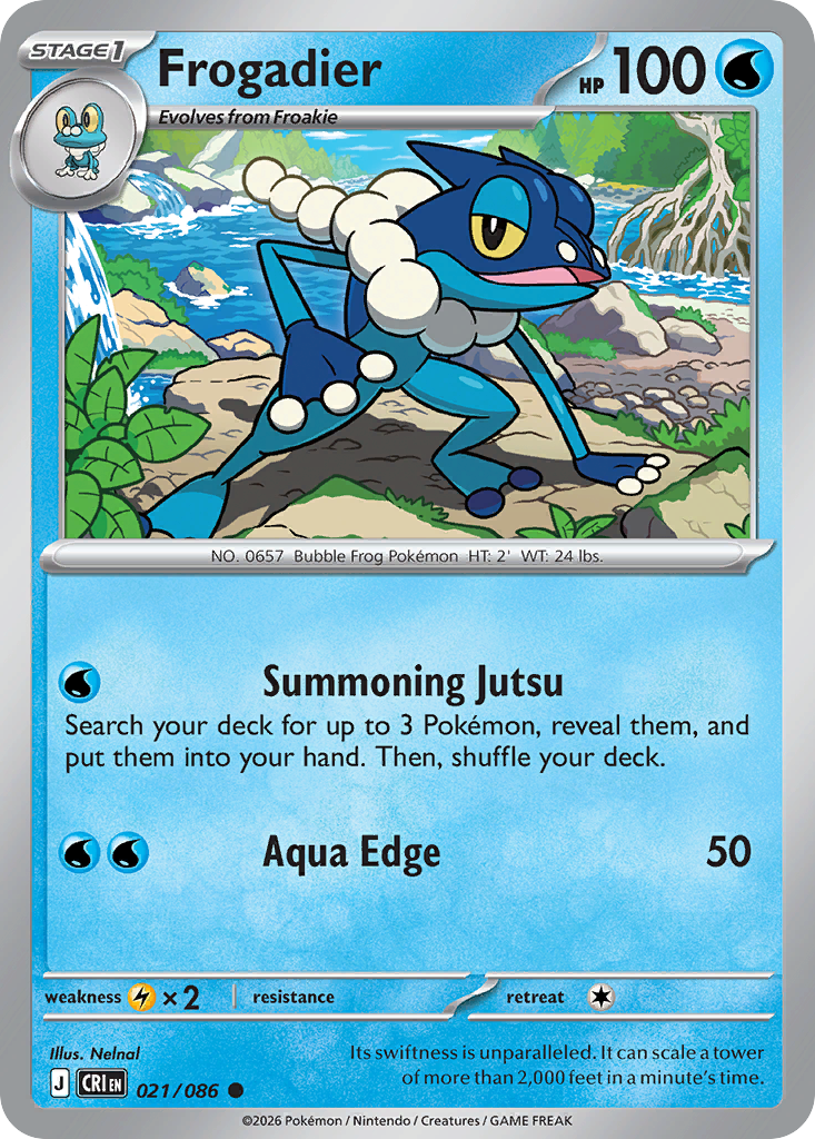 Frogadier 021/086 Chaos Rising card