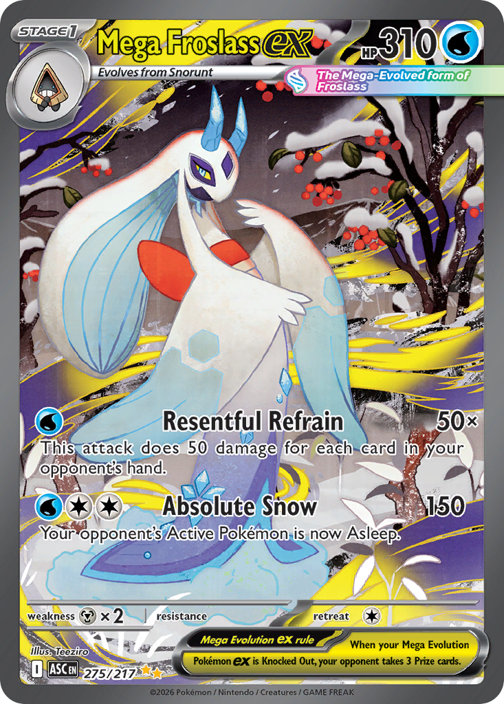 Mega Froslass ex 275/217 Ascended Heroes card