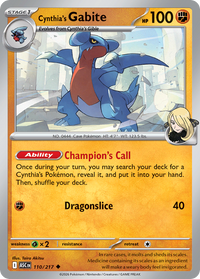 110/217 Cynthia's Gabite - Ascended Heroes