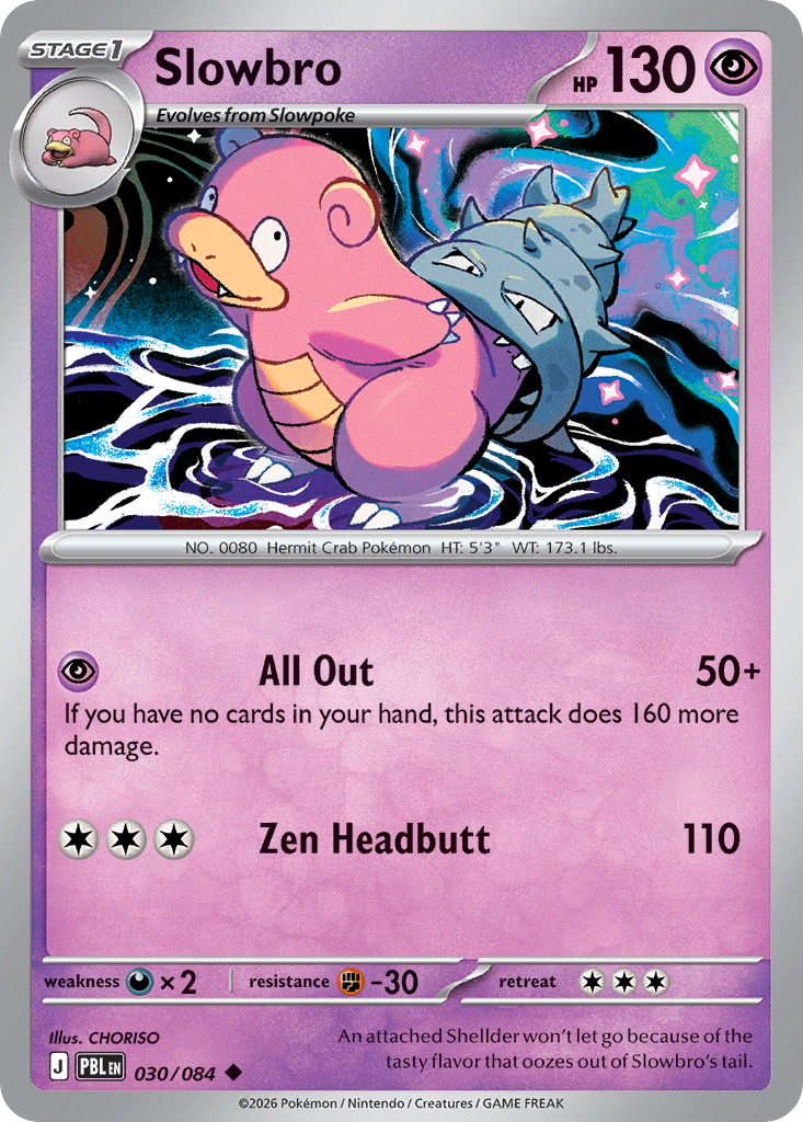 Slowbro 030/084 Pitch Black card