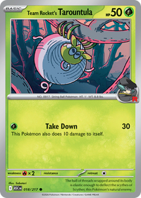 018/217 Team Rocket's Tarountula - Ascended Heroes