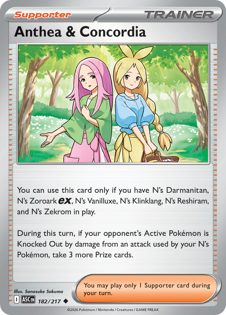 Anthea & Concordia 182/217 Ascended Heroes card