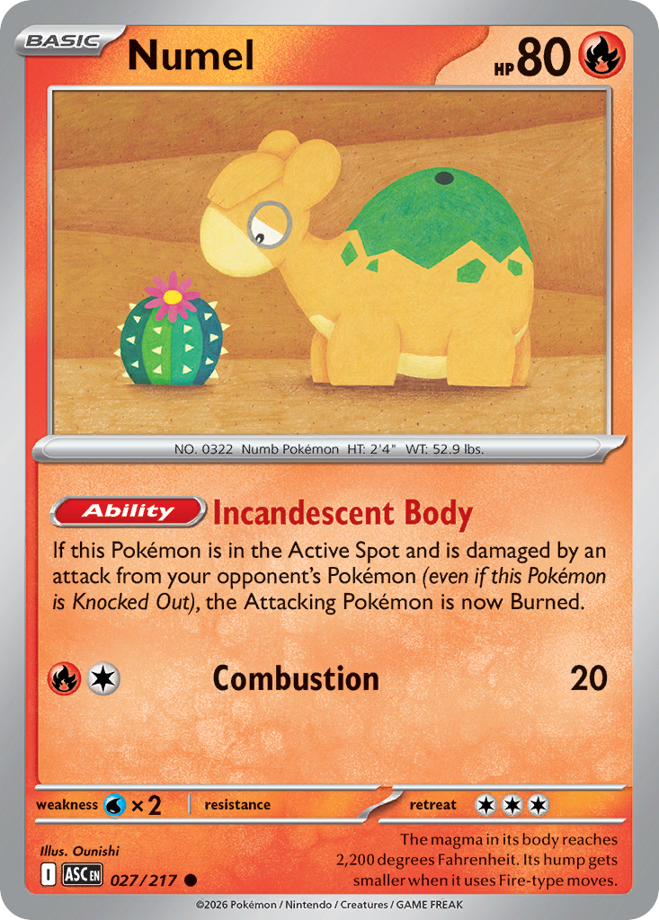 Numel 027/217 Ascended Heroes card