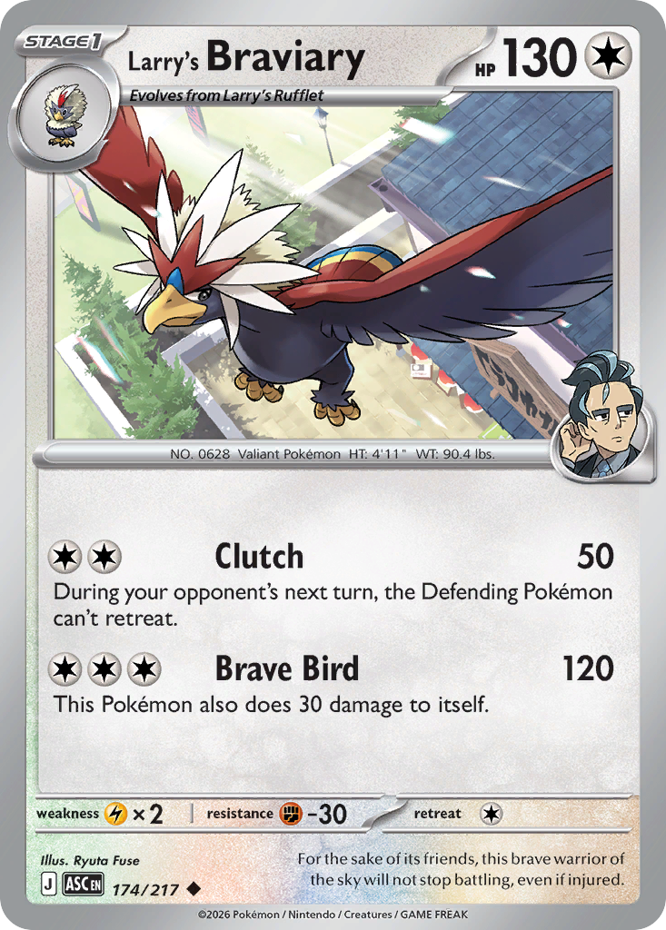 Larry's Braviary 174/217 Ascended Heroes card