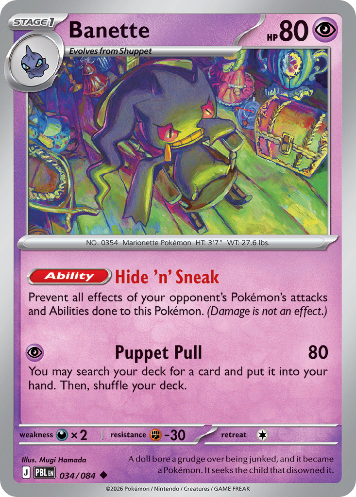 Banette 034/084 Pitch Black card