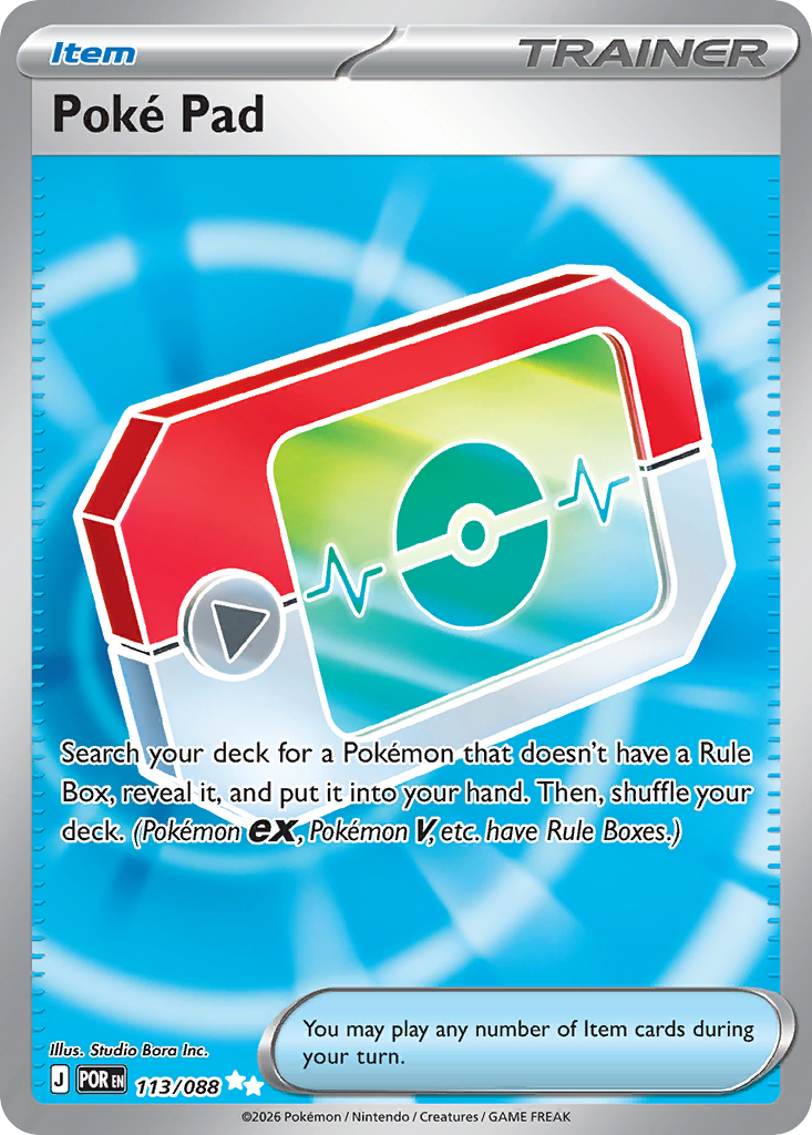 Poké Pad 113/088 Perfect Order card