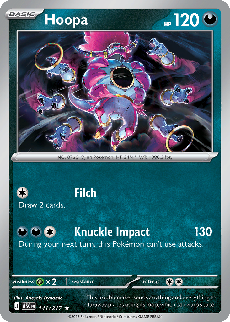 Hoopa 141/217 Ascended Heroes card