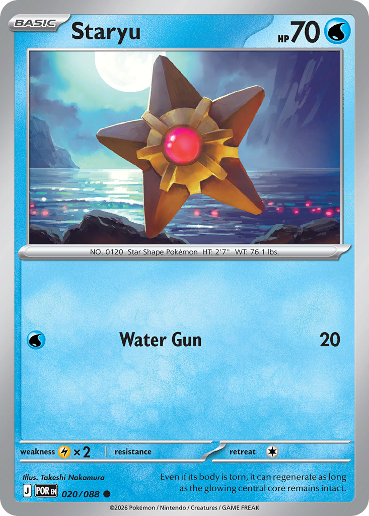 Staryu 020/088 Perfect Order card